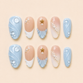 Blue Pearl — Press-On Nail Set
