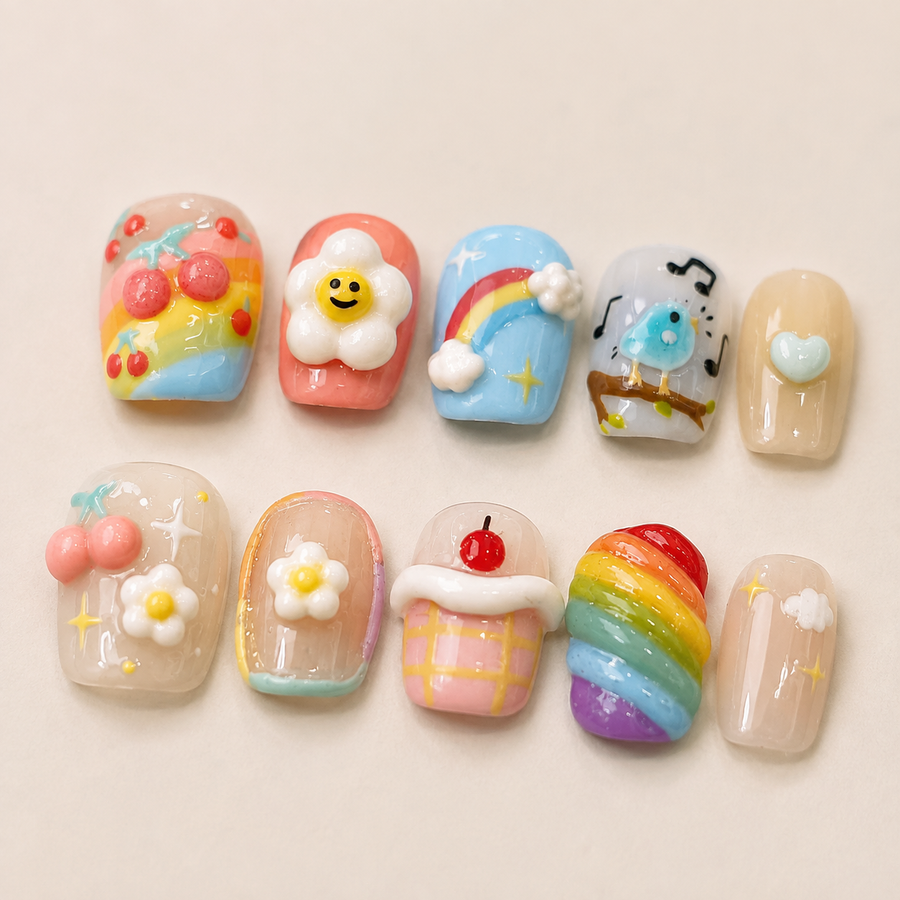 Happy Daydream — Press-On Nail Set