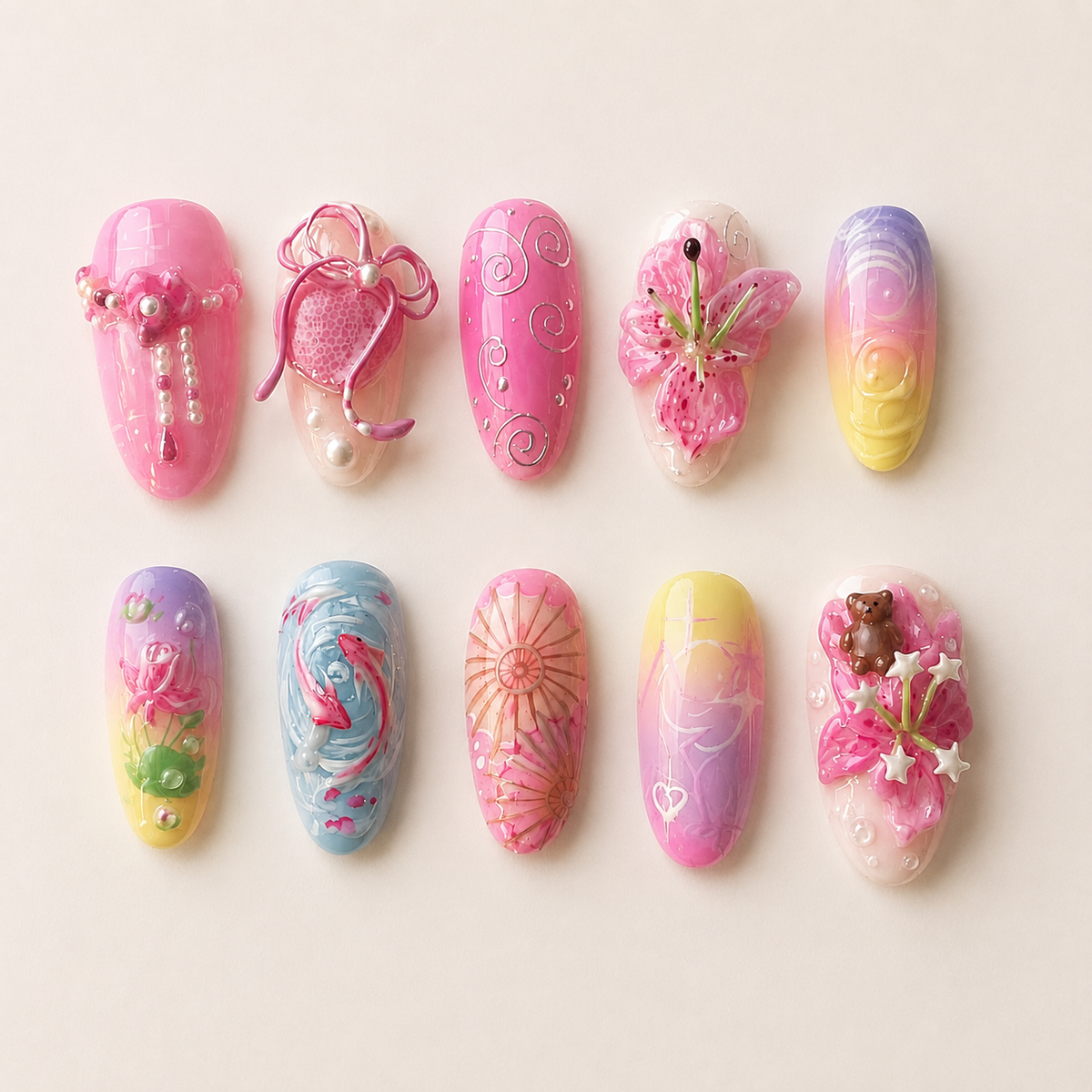 Pink Daydream Press-On Nails
