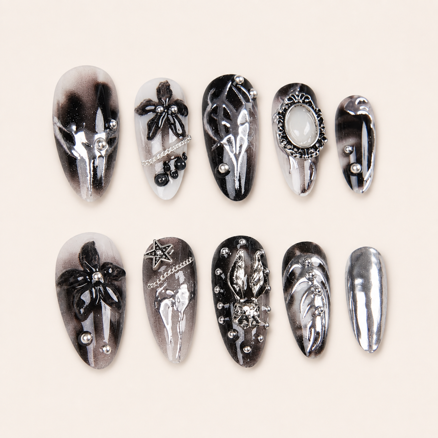 Black Opal — Press-On Nail Set