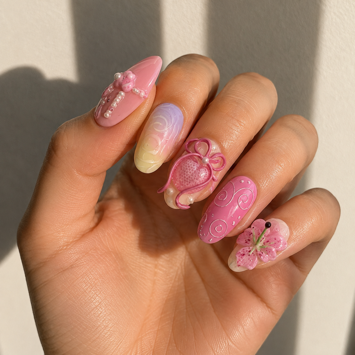 Pink Daydream Press-On Nails